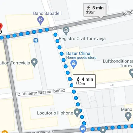 Calle Concordia 86, Two Bedroom Apartment, Up To 6 Guests, Near Del Cura Beach,supermarket Mercadona And Bus Station Lägenhet *